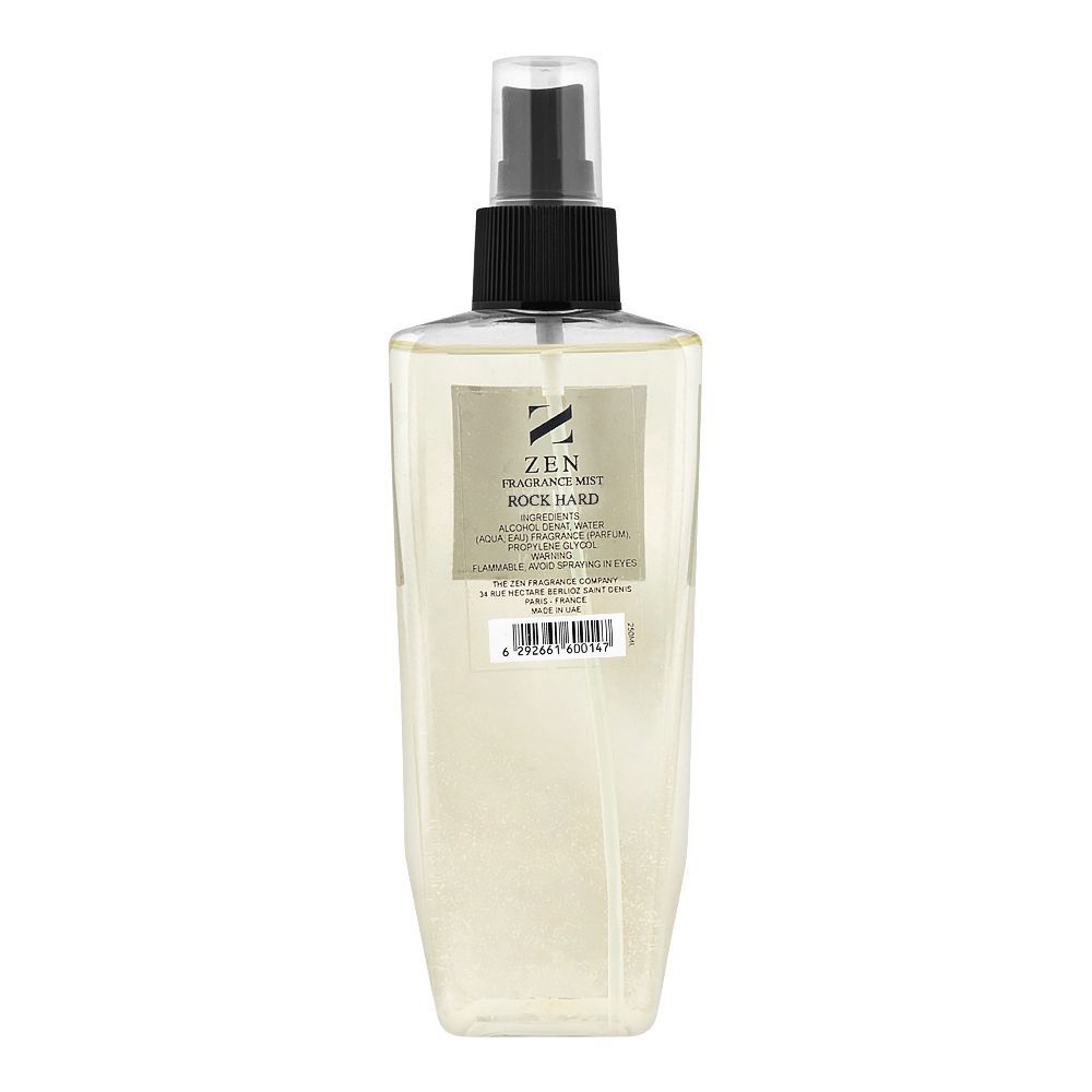 Zen Fragrance Mist For Men Rock Hard, 250ml
