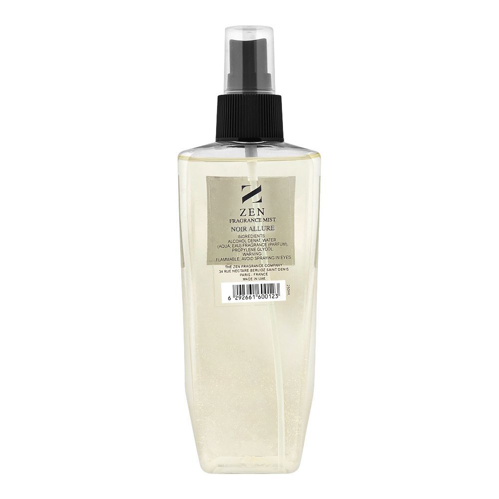 Zen Fragrance Mist For Men Noir Allure, 250ml