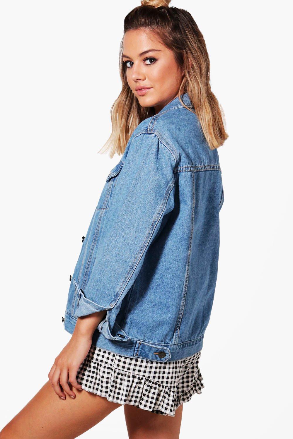 Women Blue Solid Jacket