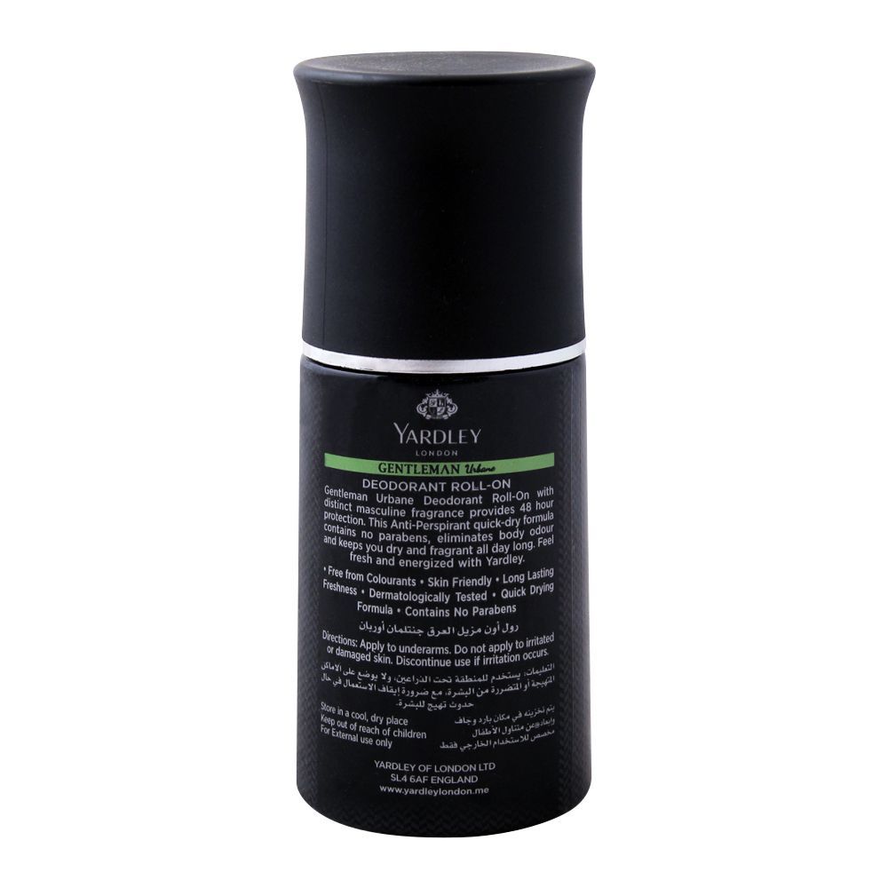 Yardley Gentleman Urbane Deodorant Roll-On, 50ml