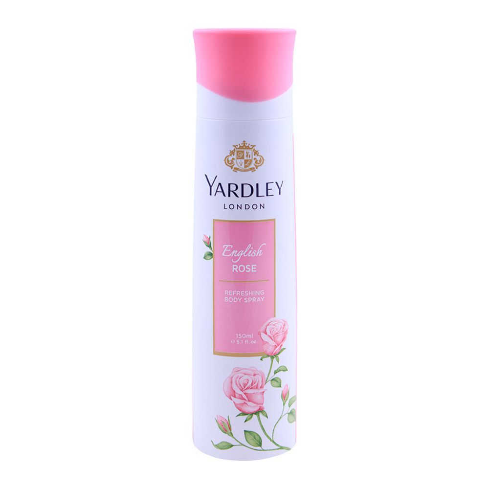 Yardley English Rose Deodorant Body Spray, For Women, 150ml