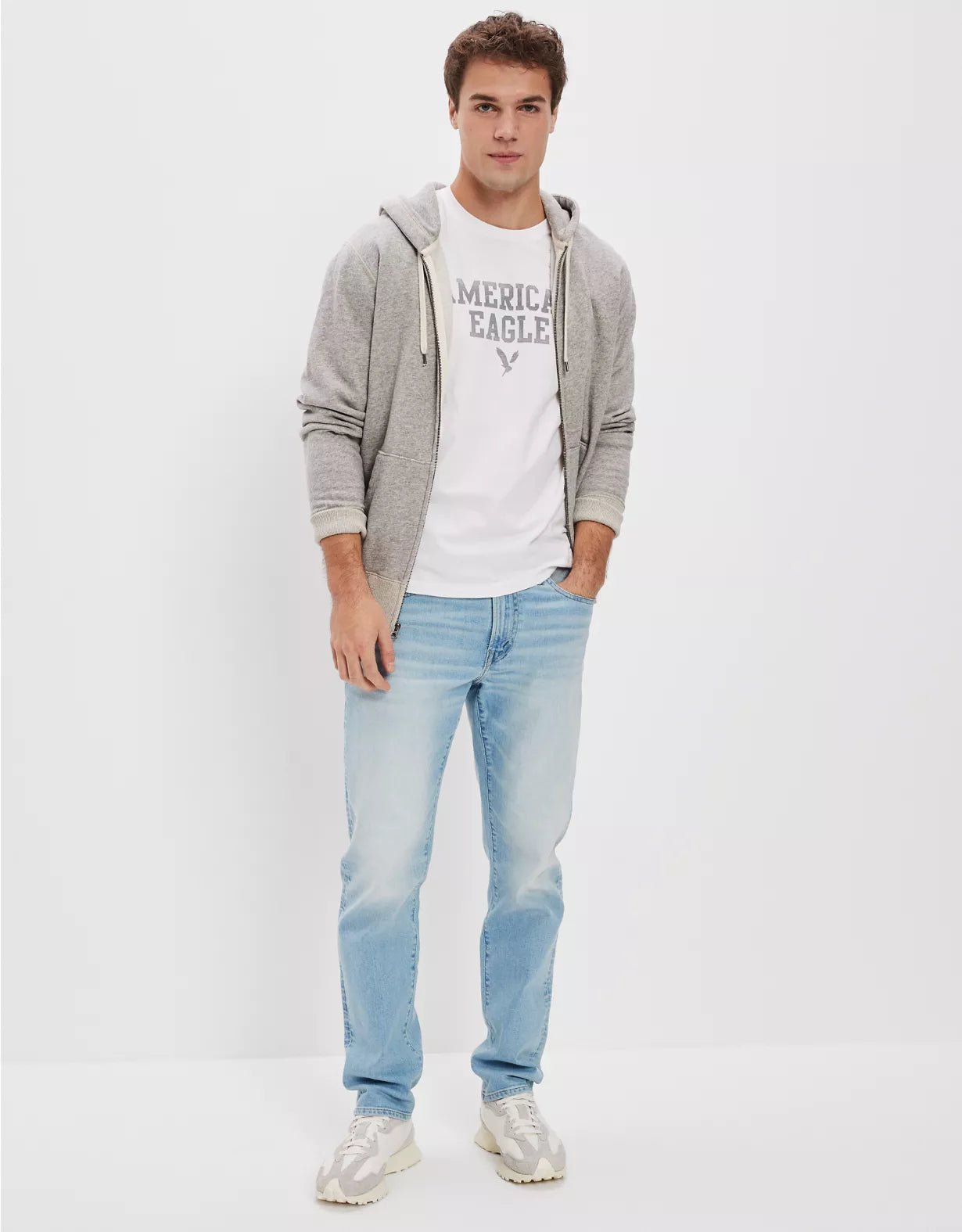 Athletic Straight Stretchable Jeans For Men - HB INDUSTRIES - Jeans & Pants -
