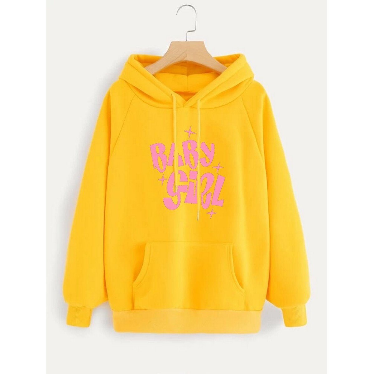 Baby Girl Fleece Full Sleeves Pull Over Hoodie For Women - HB INDUSTRIES - Hoodies & Sweatshirts -