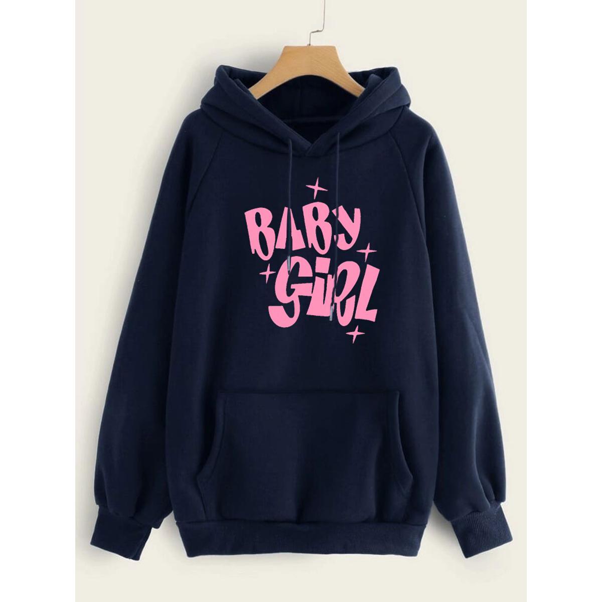 Baby Girl Fleece Full Sleeves Pull Over Hoodie For Women - HB INDUSTRIES - Hoodies & Sweatshirts -