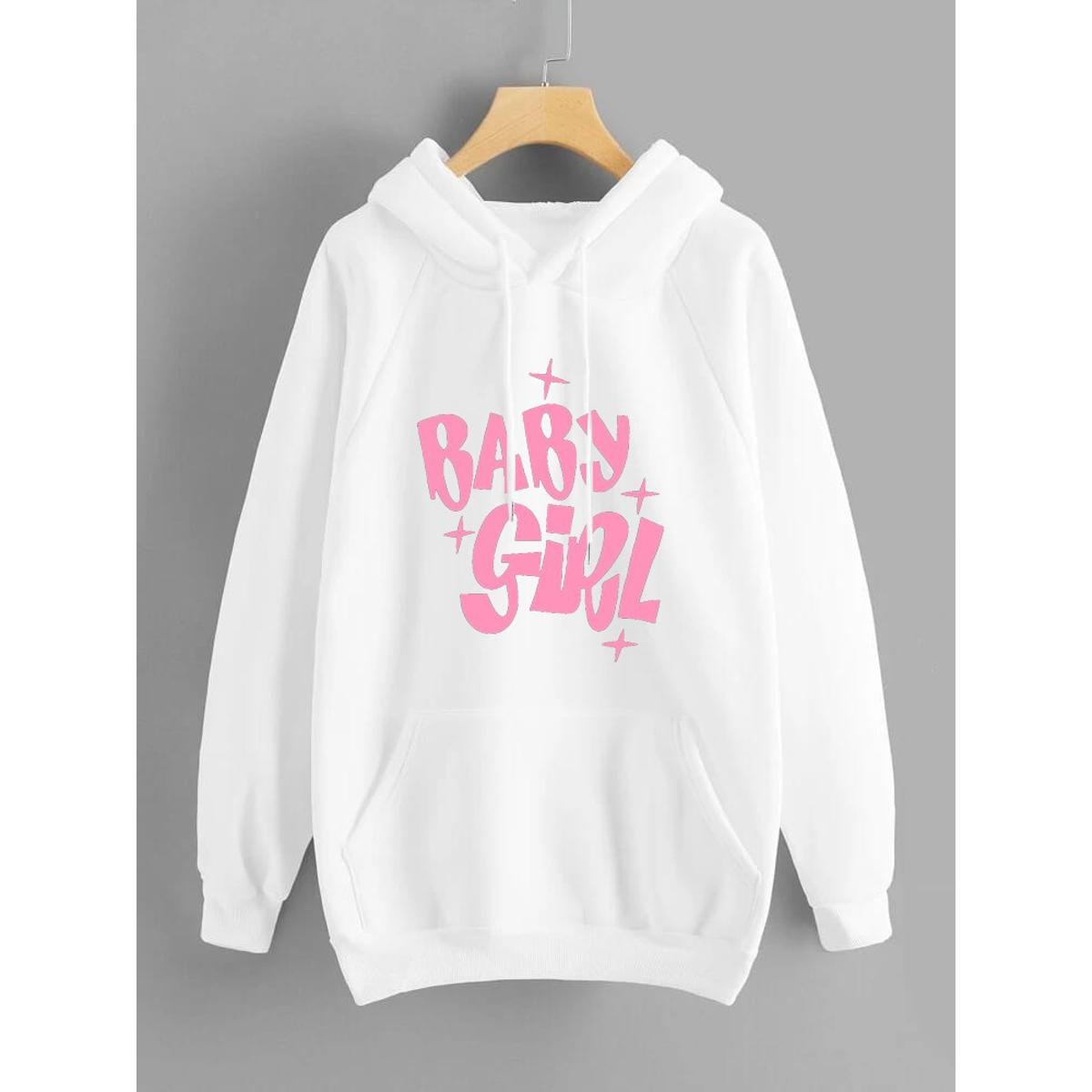 Baby Girl Fleece Full Sleeves Pull Over Hoodie For Women - HB INDUSTRIES - Hoodies & Sweatshirts -