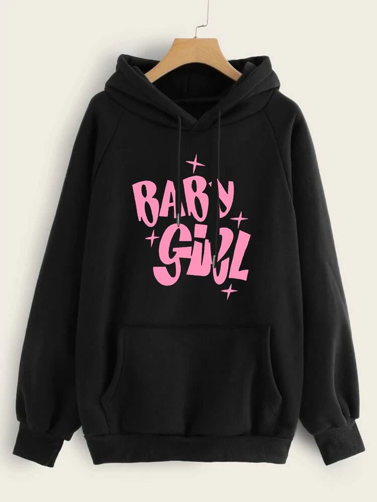 Baby Girl Fleece Full Sleeves Pull Over Hoodie For Women - HB INDUSTRIES - Hoodies & Sweatshirts -