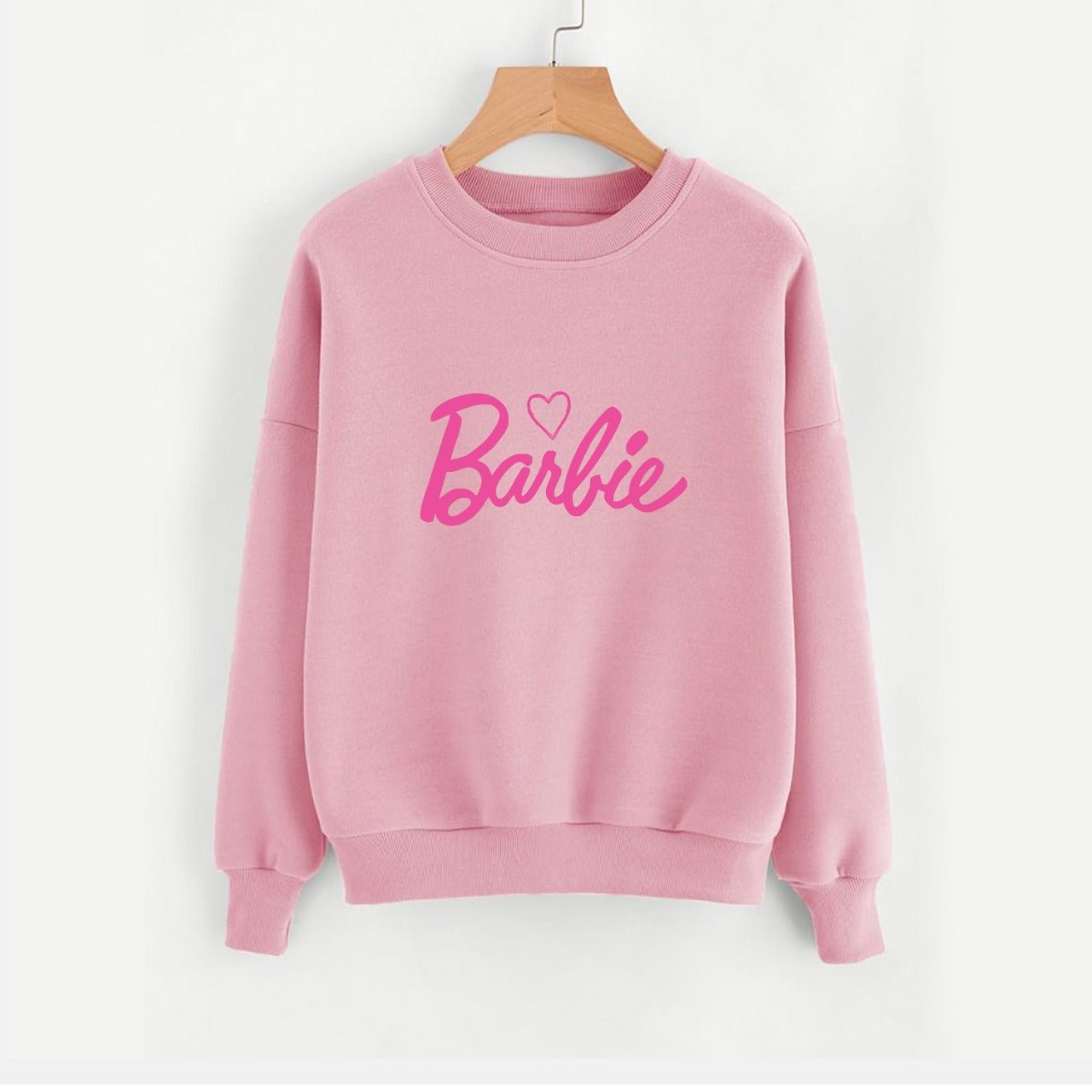 Barbe Printed Fleece Full Sleeves Pull Over Sweatshirt For Women - HB INDUSTRIES - Hoodies & Sweatshirts -
