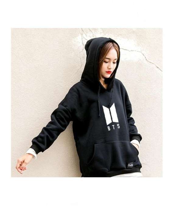 Black bts hoodie and women HB INDUSTRIES