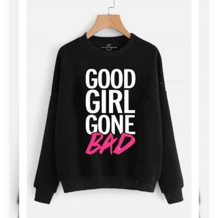 Black Good Gone Bad Sweatshirt For womens - HB INDUSTRIES - Hoodies & Sweatshirts -