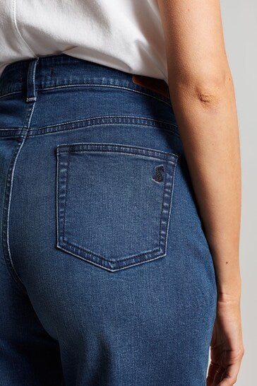 Blue Shirley Long Denim Shorts