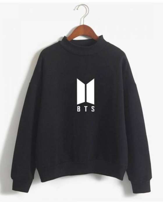 BTS Black Fleece Cotton Sweatshirt For Women - HB INDUSTRIES - Hoodies & Sweatshirts -