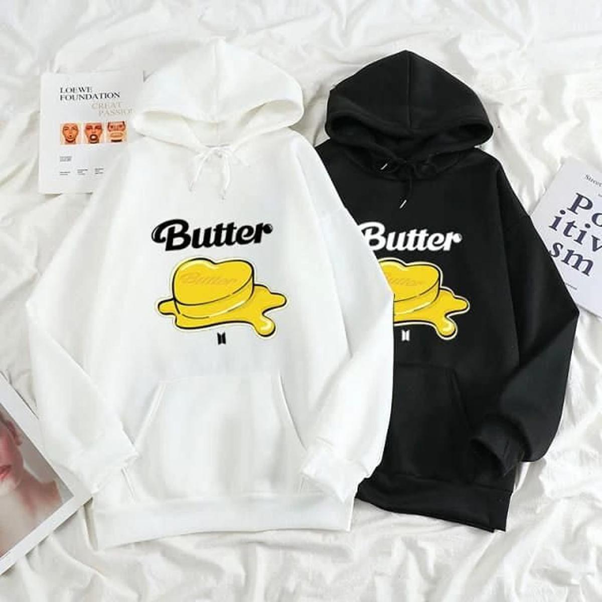 BTS New Printed Fleece Full Sleeves Pull Over Hoodie For Women - HB INDUSTRIES - Hoodies & Sweatshirts -