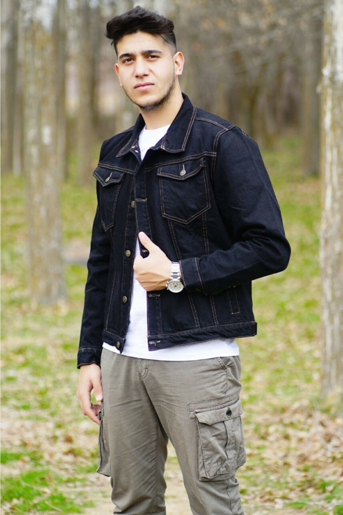 Couple Denim Jacket Black - HB INDUSTRIES - Denim Jackets -