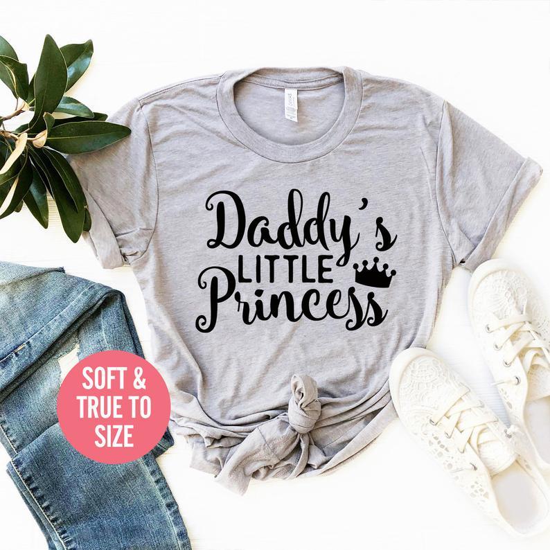 Daddys Little Princess T Shirt Princess TShirt Daddys Princess - HB INDUSTRIES - Tops & T - Shirts -