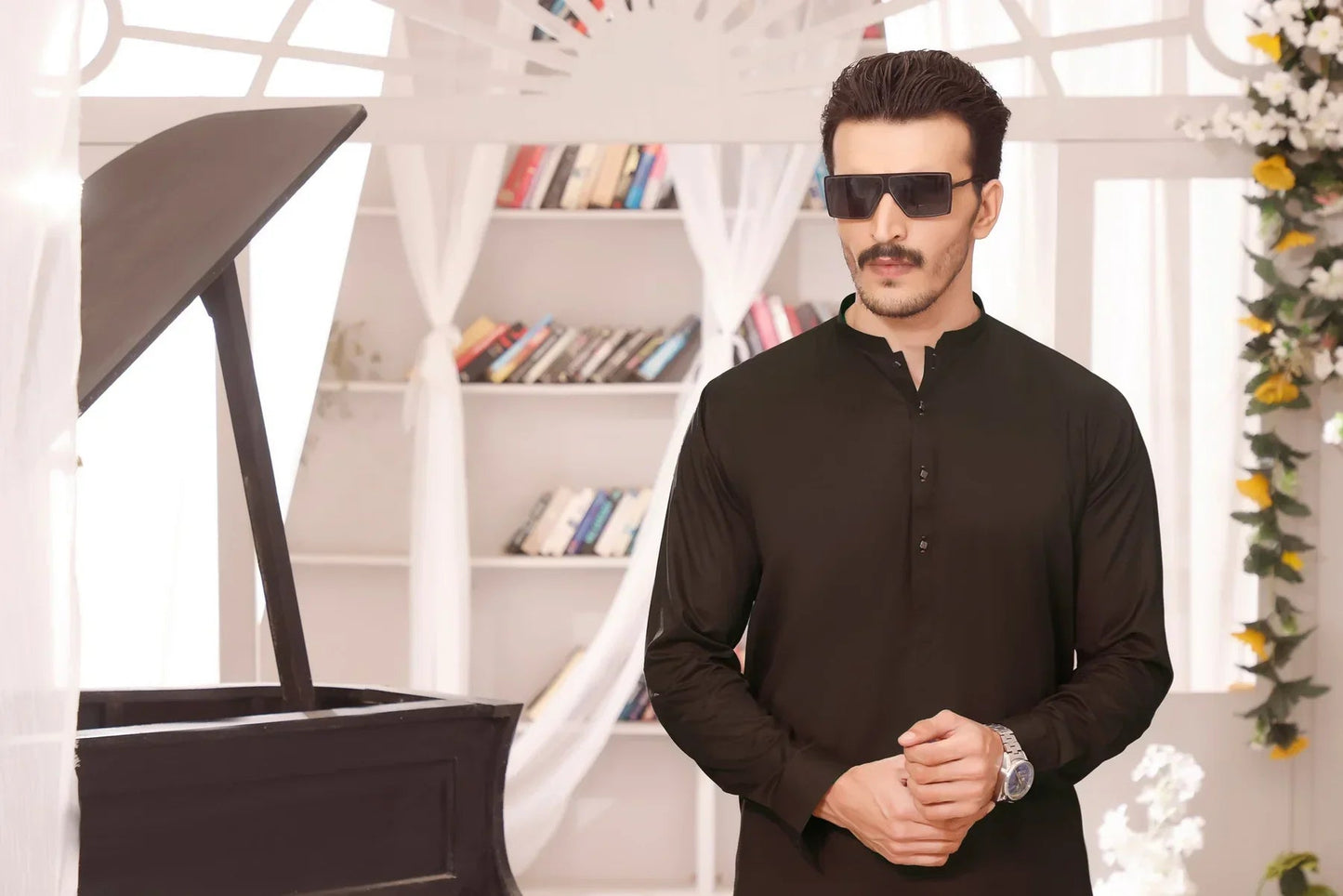 Dark Brown Shalwar Kameez for Men - HB INDUSTRIES - Shalwar Kameez -