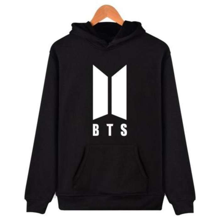 Fleece Cotton BTS Hoodie For Women Black 299 - HB INDUSTRIES - Hoodies & Sweatshirts -