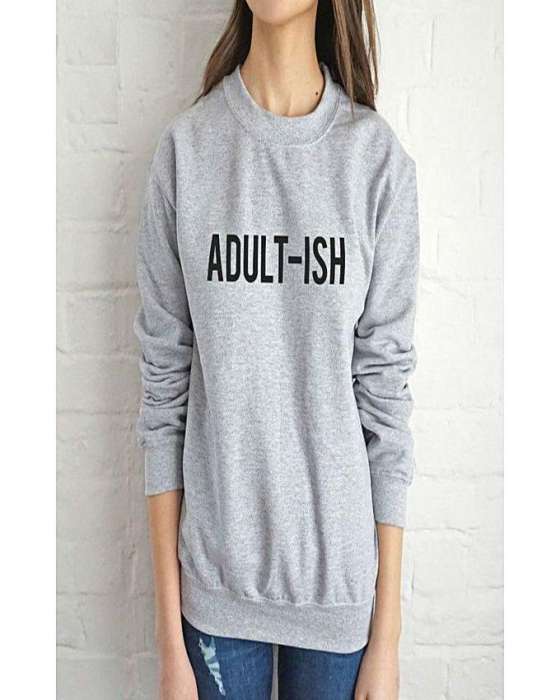 Grey adult ish sweat shirt For and Women - HB INDUSTRIES - Hoodies & Sweatshirts -