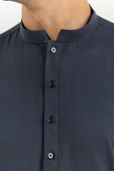 Grey Basic Shalwar Kameez - HB INDUSTRIES - Shalwar Kameez -