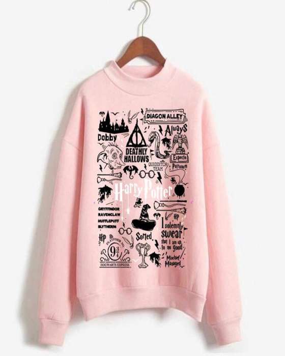 Harry Potter Printed Sweat Shirt For womens 39 - HB INDUSTRIES - Hoodies & Sweatshirts -
