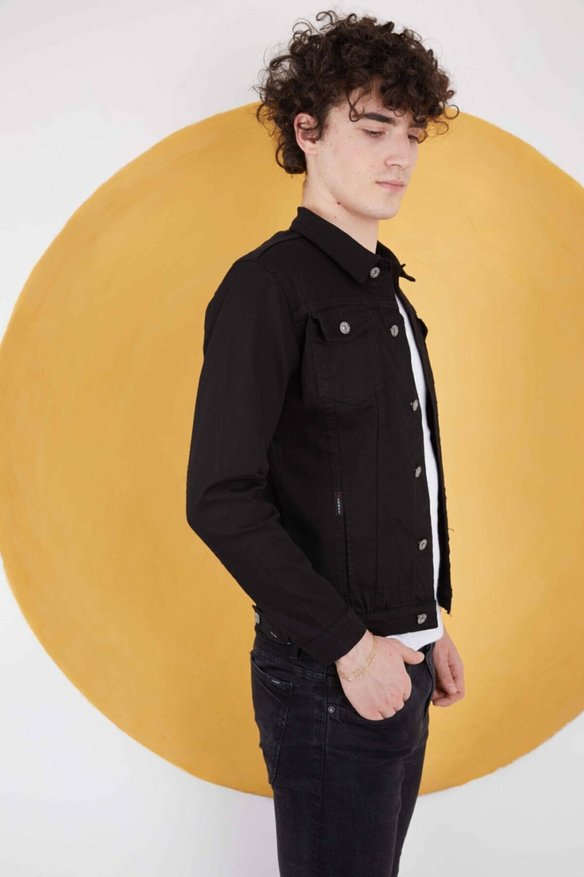 HB Mens Denim Jacket Stretchable Fine Lycra - HB INDUSTRIES - Denim Jacket -