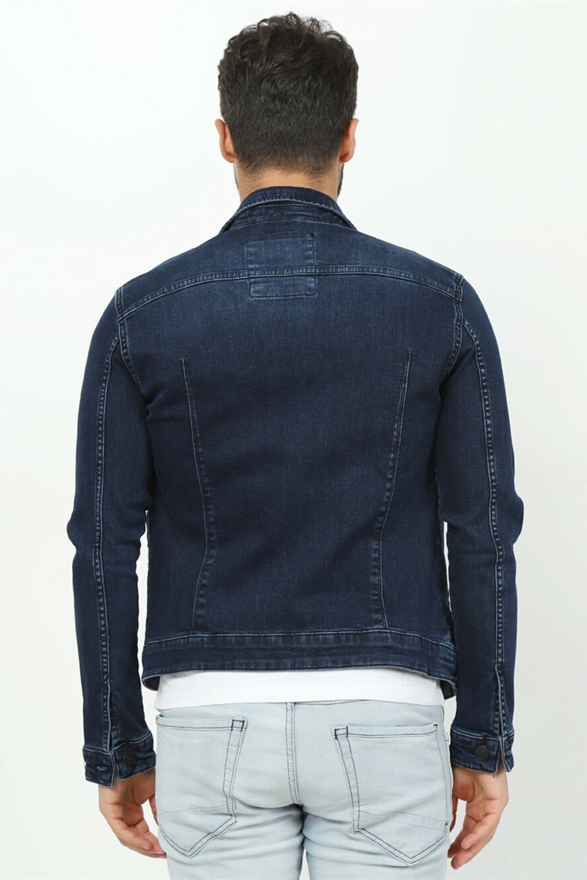HB Mens Denim Jacket Stretchable Fine Lycra - HB INDUSTRIES - Denim Jacket -