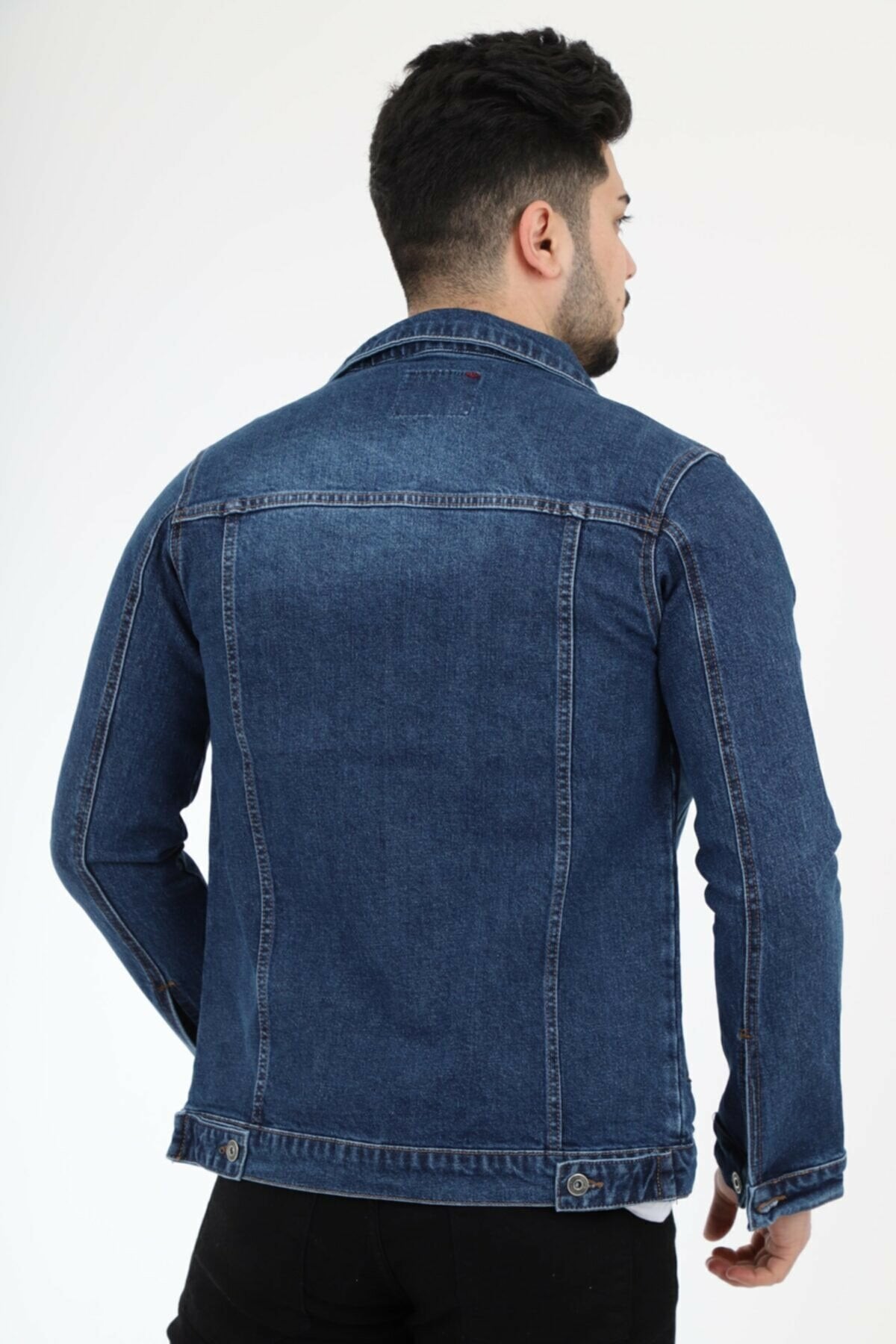 HB Mens Denim Jacket Stretchable Fine Lycra - HB INDUSTRIES - Denim Jacket -