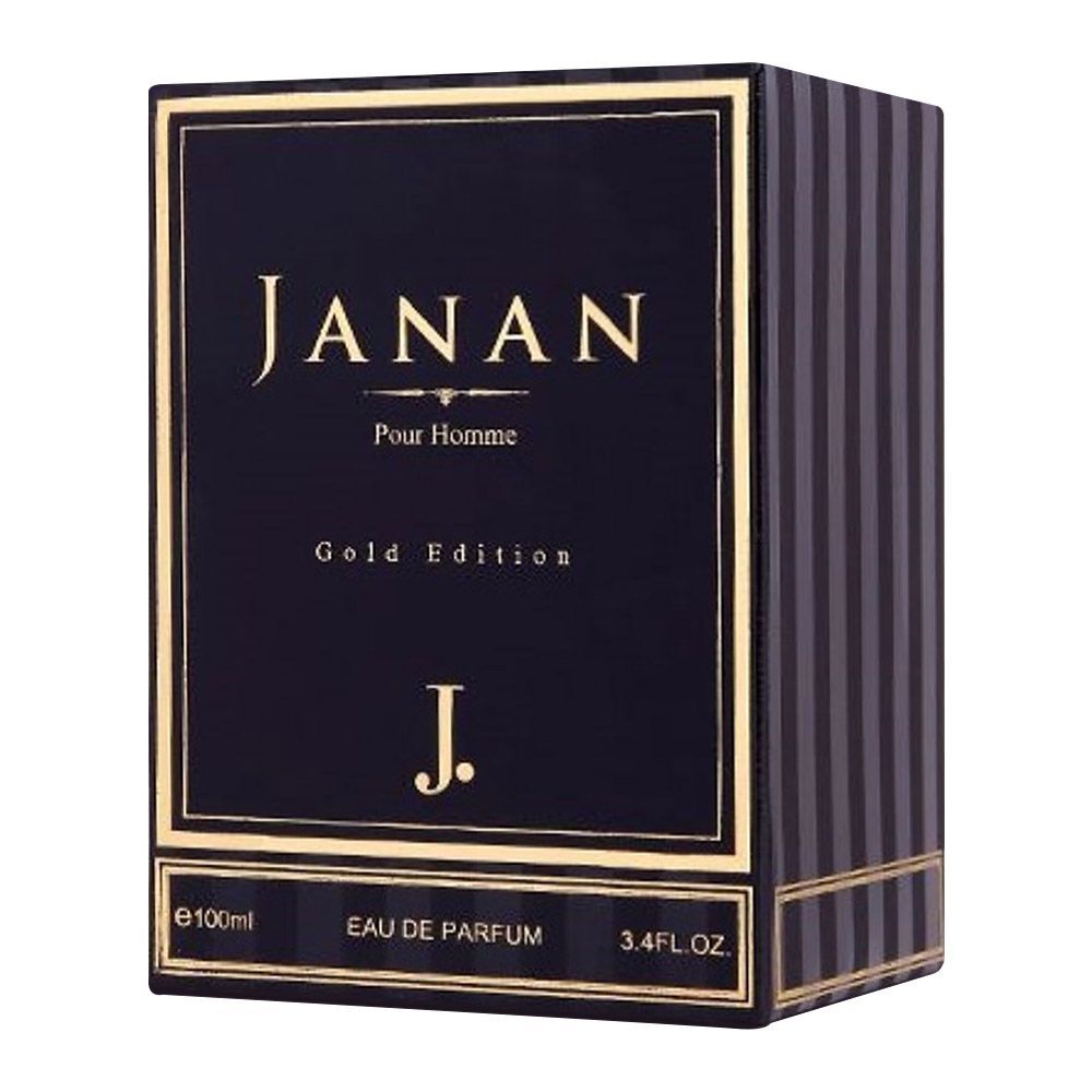 Junaid Jamshed J. Janan Gold Edition Eau De Parfum, 100ml - HB INDUSTRIES - Men Perfumes -