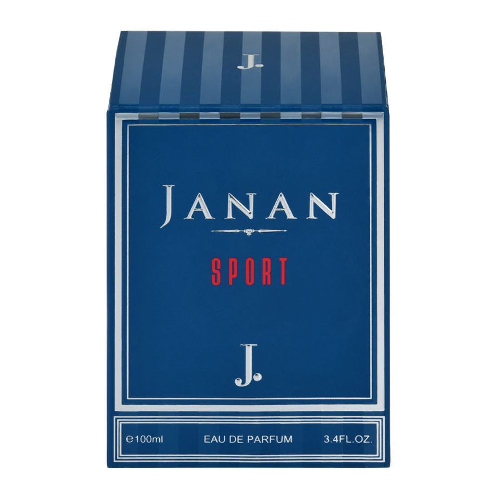 Junaid Jamshed J. Janan Sport Eau De Parfum, Fragrance For Men, 100ml - HB INDUSTRIES - Men Perfumes -