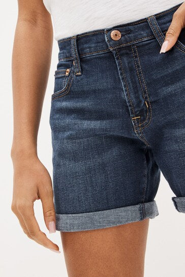 Mid Rise Girlfriend Shorts