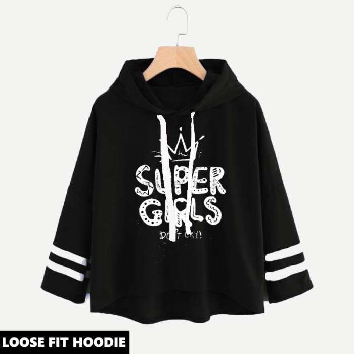 LOOSE FIT PRINTED HOODIE SUPER PRINT - HB INDUSTRIES - Hoodies & Sweatshirts -