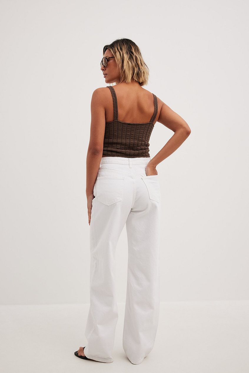 Loose Mid Waist Jeans For Womens - HB INDUSTRIES - Jeans -