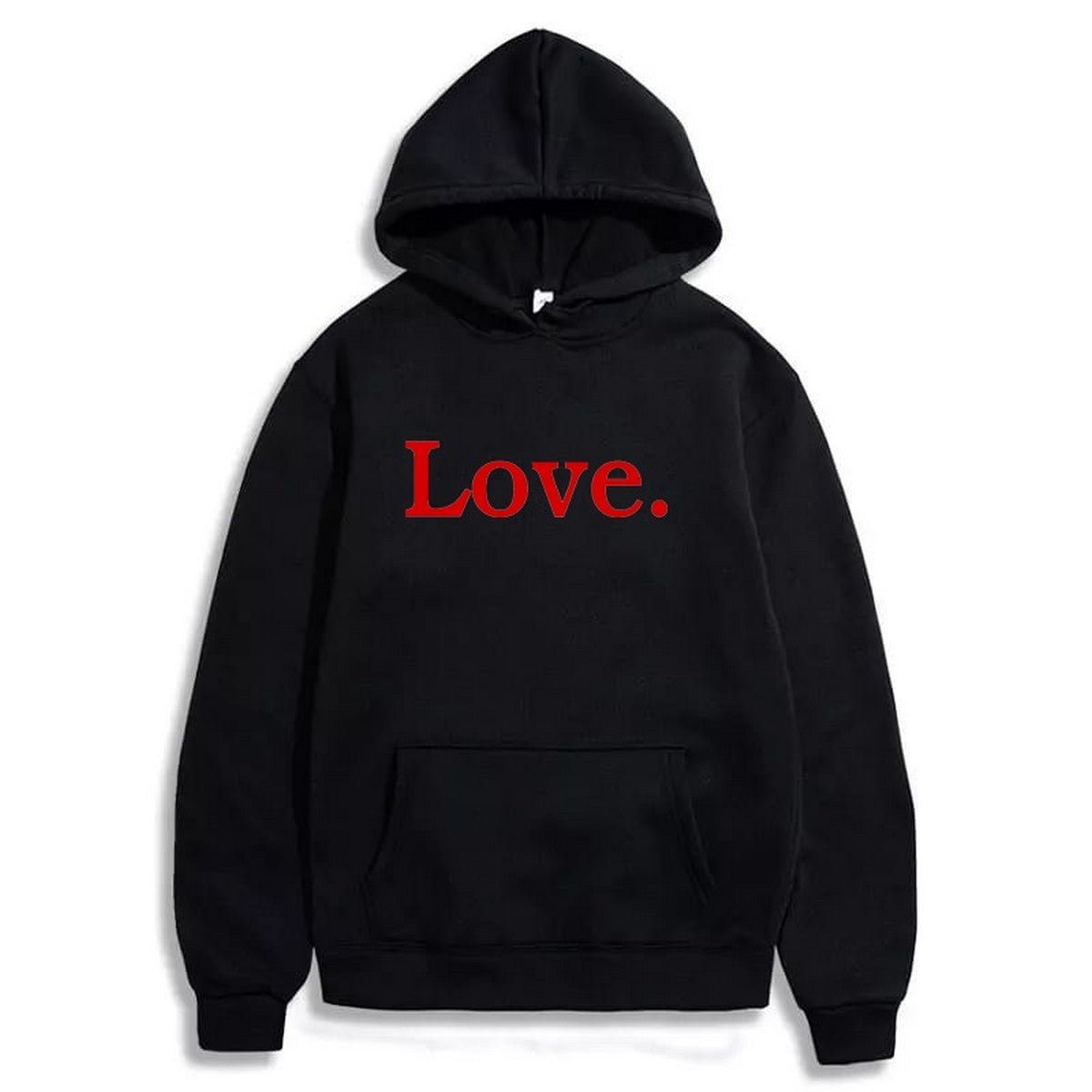 Love Printed Fleece Full Sleeves Pull Over Hoodie For Women - HB INDUSTRIES - Hoodies & Sweatshirts -