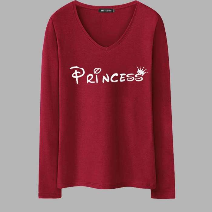 MAROON LADIES PRINTED T SHIRT - HB INDUSTRIES - Hoodies & Sweatshirts -