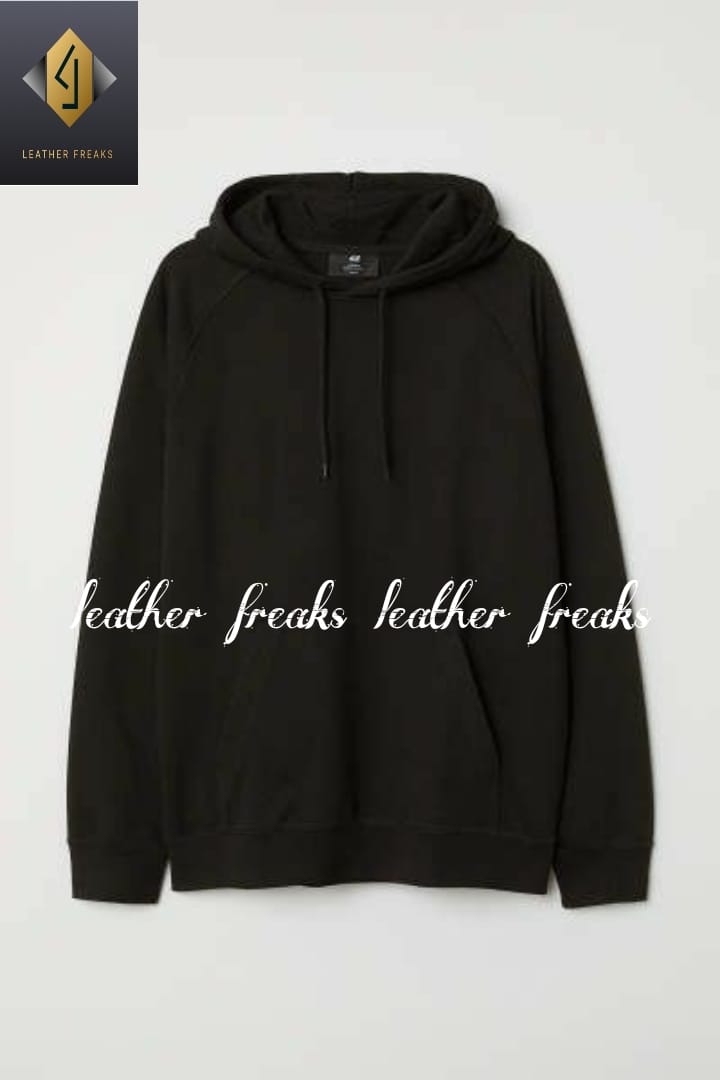 Marshmallow Black Fleece Full Sleeves Pull Over Hoodie - HB INDUSTRIES - Hoodies & Sweatshirts -