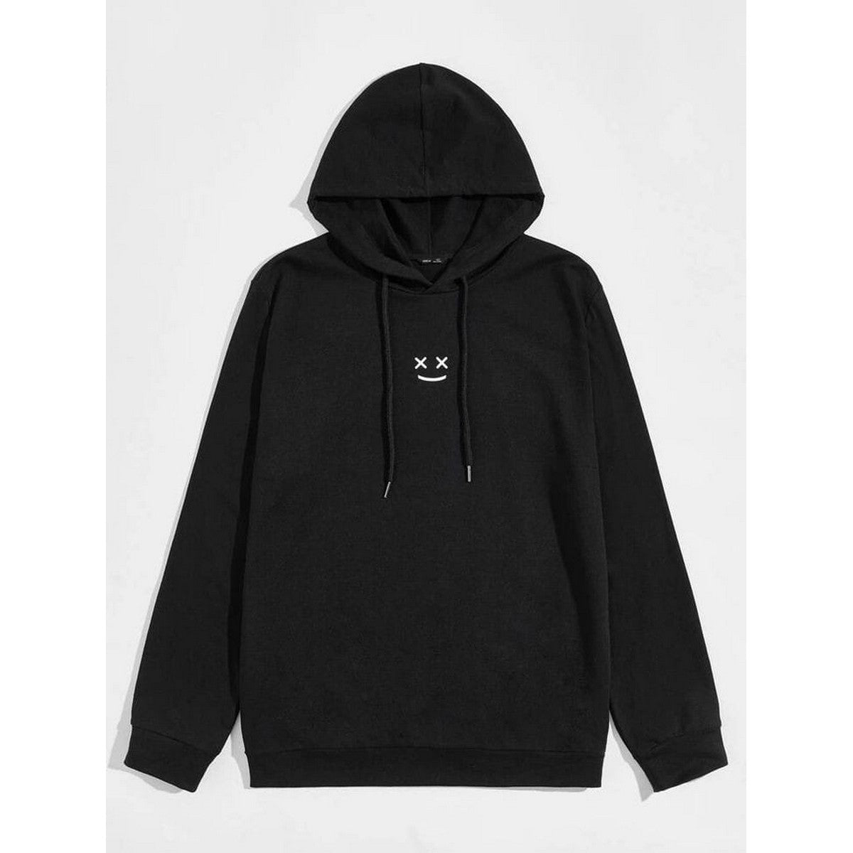 Marshmallow Black Fleece Full Sleeves Pull Over Hoodie - HB INDUSTRIES - Hoodies & Sweatshirts -