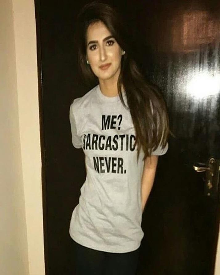 Me Sarcastic Never Cotton Printed T - Shirt For Women - Grey - HB INDUSTRIES - Tops & T - Shirts -