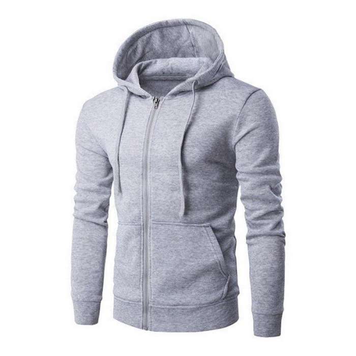 Men Women Stylish Long Sleeve Hooded Hoodies Casual Zipper Fleece Sweatshirts - HB INDUSTRIES - Hoodies & Sweatshirts -