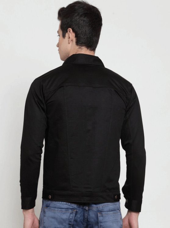 Mens Denim Jacket Black - HB INDUSTRIES - Denim Jacket -