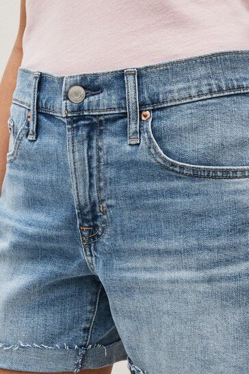 Mid Rise Girlfriend Shorts