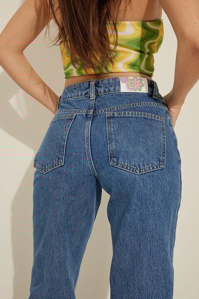 Mid Rise Straight Jeans For Womens - HB INDUSTRIES - Jeans -