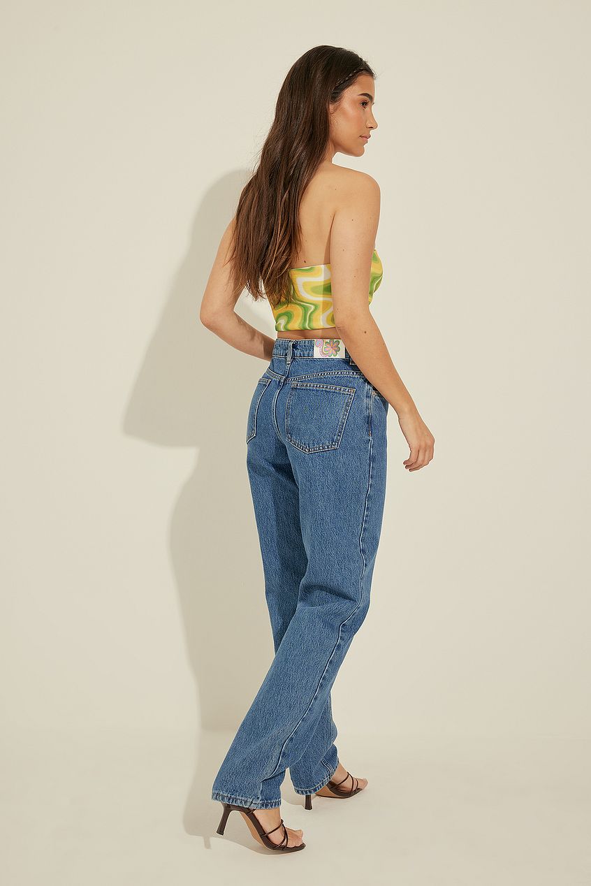 Mid Rise Straight Jeans For Womens - HB INDUSTRIES - Jeans -