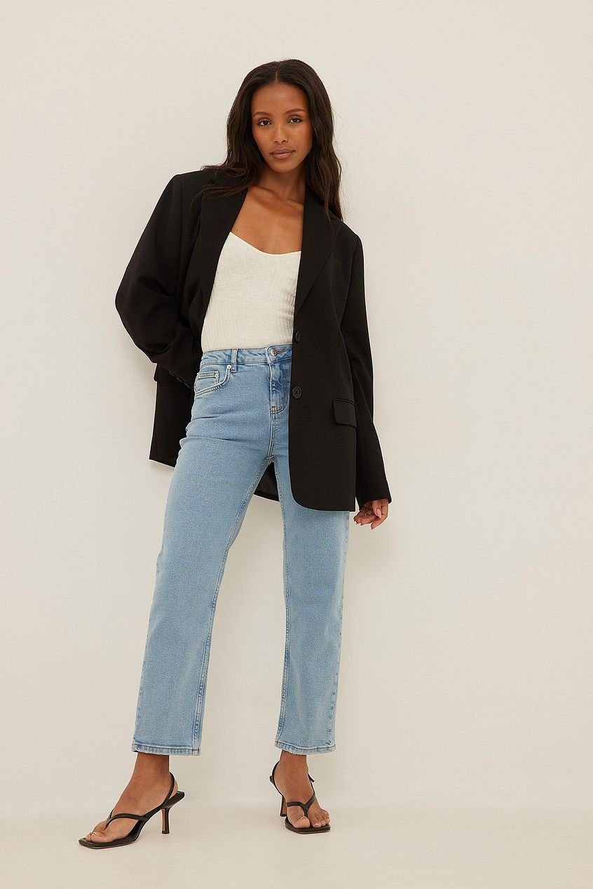 Mid Waist Slim Leg Jeans For Womens - HB INDUSTRIES - Jeans -