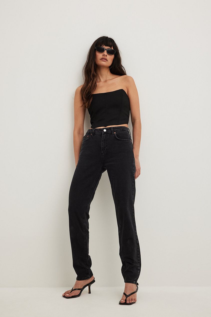 Slim Mid Waist Jeans For Womens