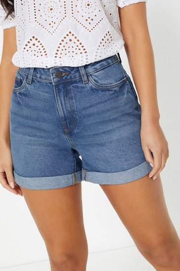 NOISY MAY High Waist Mom Shorts
