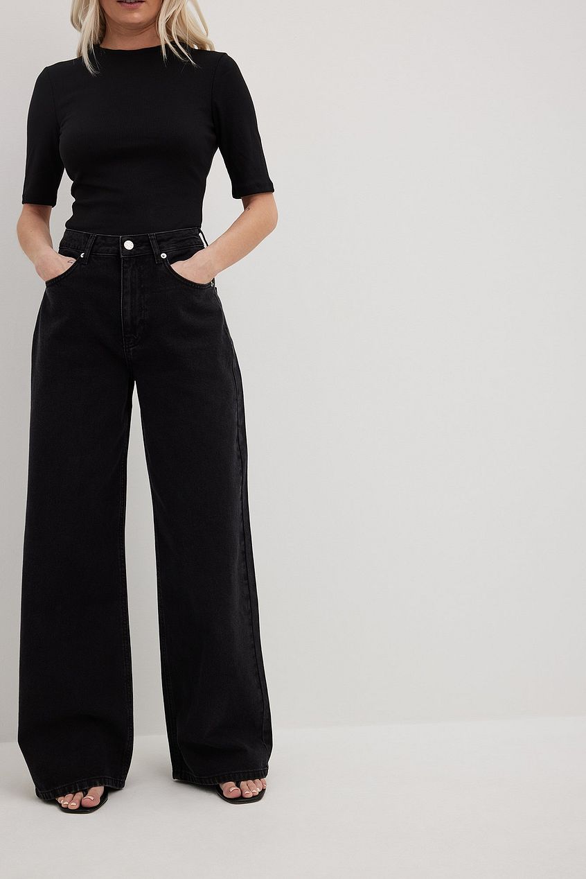 Organic Extra Wide Leg Denim For Womens - HB INDUSTRIES - Jeans -