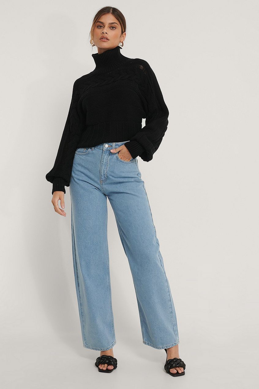 Organic Extra Wide Leg Denim For Womens - HB INDUSTRIES - Jeans -