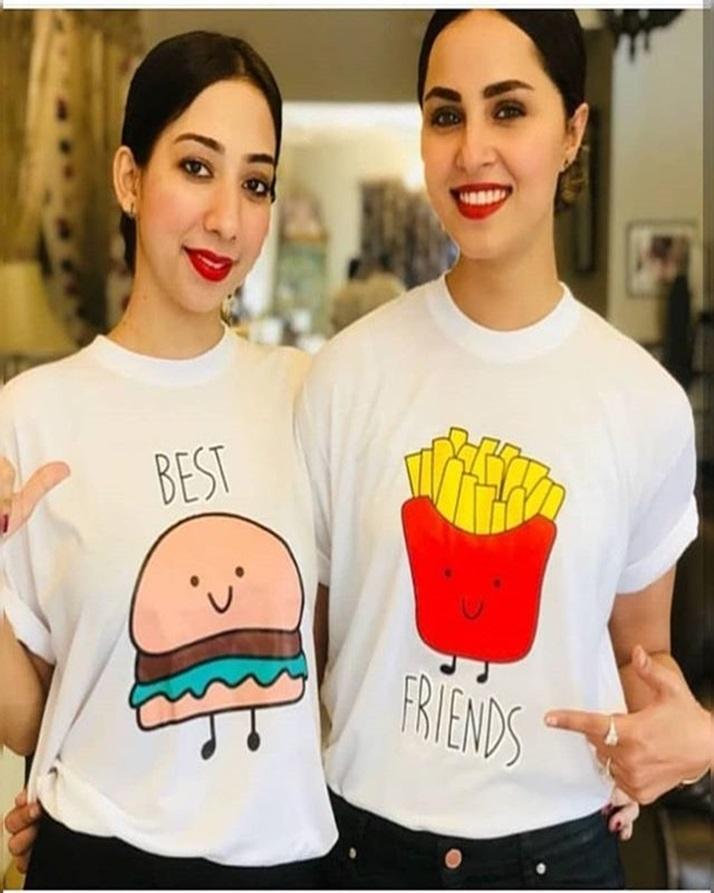 Pack Of 2 - Best Friends Cotton Printed T - Shirts For - HB INDUSTRIES - Tops & T - Shirts -