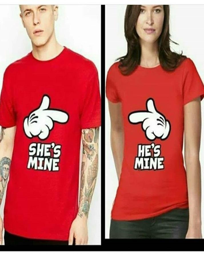Pack Of 2 - Red Cotton Printed TShirt For Women - HB INDUSTRIES - Tops & T - Shirts -