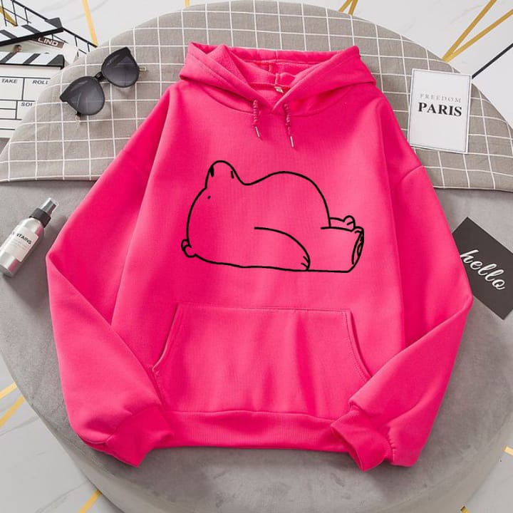 Panda Fleece Full Sleeves Pull Over Hoodie For Women - HB INDUSTRIES - Hoodies & Sweatshirts -