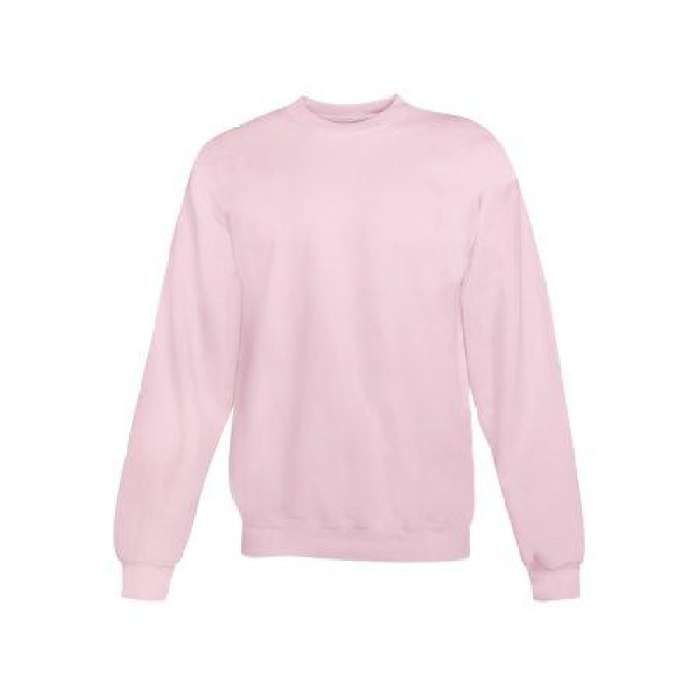 Pink Round Neck Plain Sweatshirt Fabric Fleece 674 - HB INDUSTRIES - Hoodies & Sweatshirts -